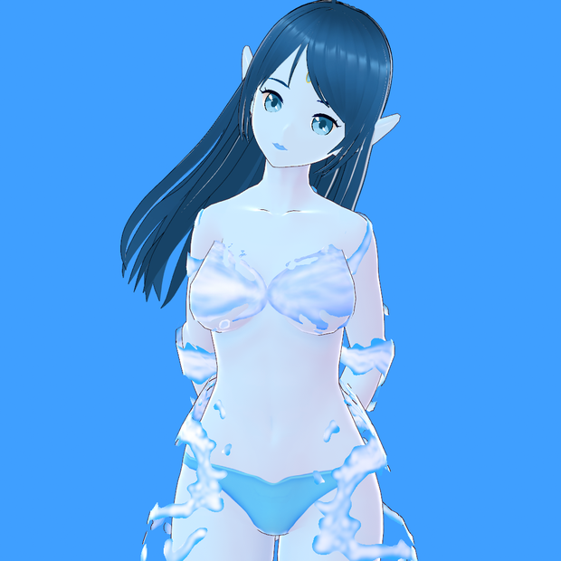 ウンディーネ V3【オリジナル3Dモデル(VRM・MMD)+VRoid Studio用衣装カスタムアイテム】