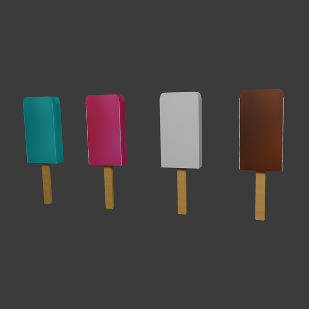 アイスポップ【Blender・FBX】