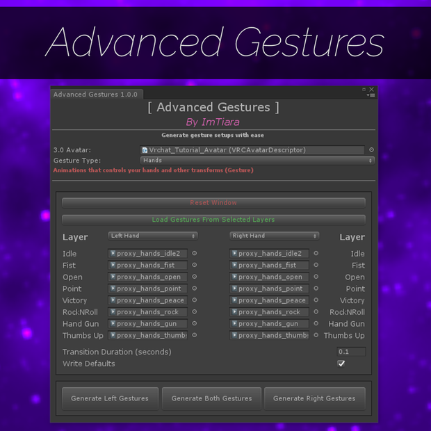 Advanced Gestures