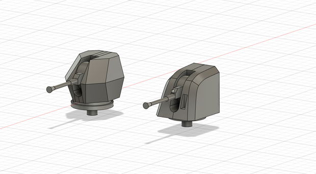 3Dモデル　Bofors 40mm L70 単装機関砲