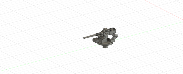 1/700　Mk.34　３インチ（76.2ｍｍ） 単装速射砲　STLデータ