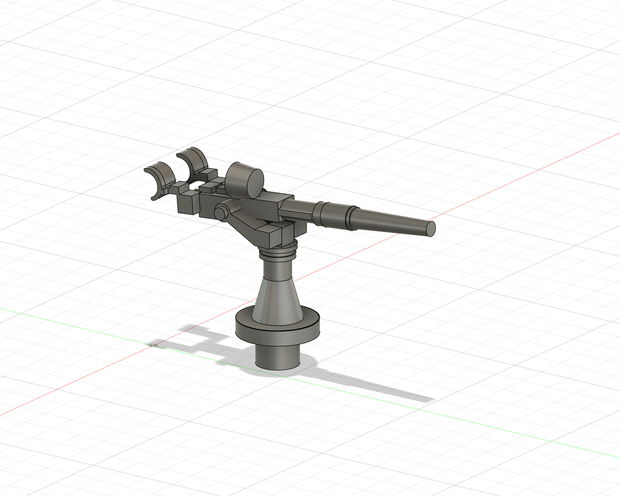 1/700　エリコン20ｍｍ単装機銃　STLデータ