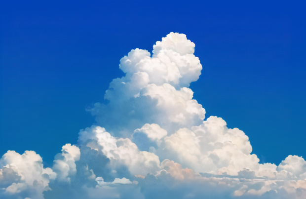 【背景素材】夏空_002