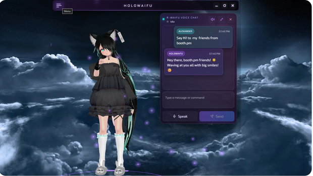 HoloWaifu - 3D Desktop AI Assistant for Windows