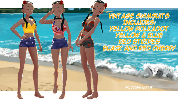 Vintage Swimsuit Set - BETA VROID