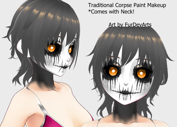 VROID!! Traditional Corpse paint makeup // Vroid Stable & Beta
