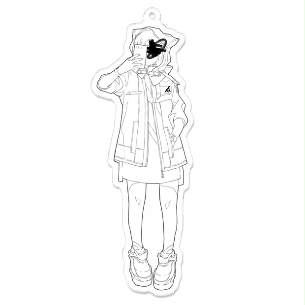 【アベレージ×Rooms】パーカー（ナチュラル）M ＋ アクリルキーホルダー パーカー子ちゃんアクリルキーホルダー - 7sec.webstore - BOOTH