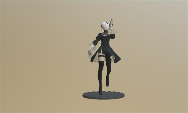 NieR:Automata :2b 3Dキャラクター 3Dモデル VRChat NieR:Automata :2b 3D Characters 3D Model VRChat