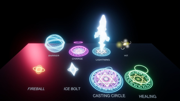 【Unity / URP】アニメ調 魔法エフェクト8種セット｜Anime Magic FX Pack