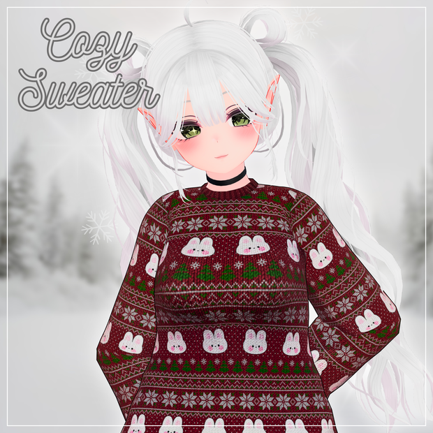 無料 FREE! Cozy Sweater 🎄 [bnuuy_f001]