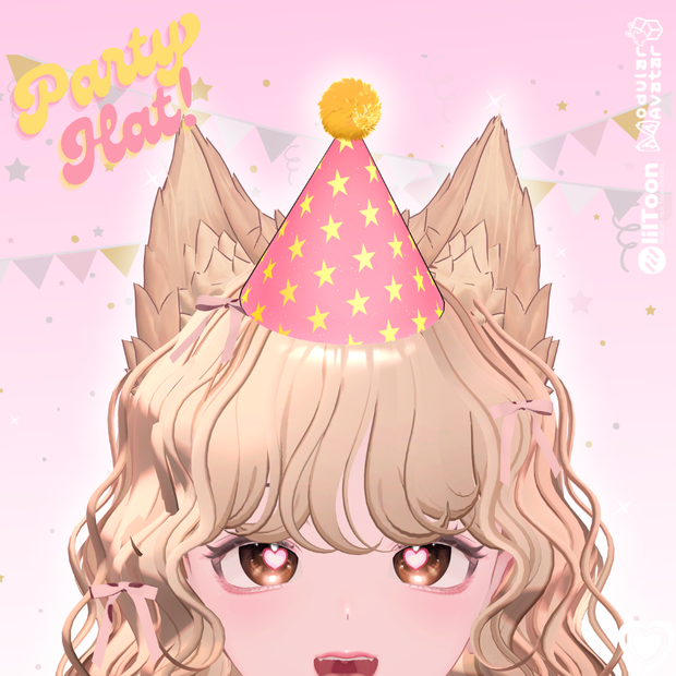 無料 FREE Party Hat 『bnuuy_f002』 
