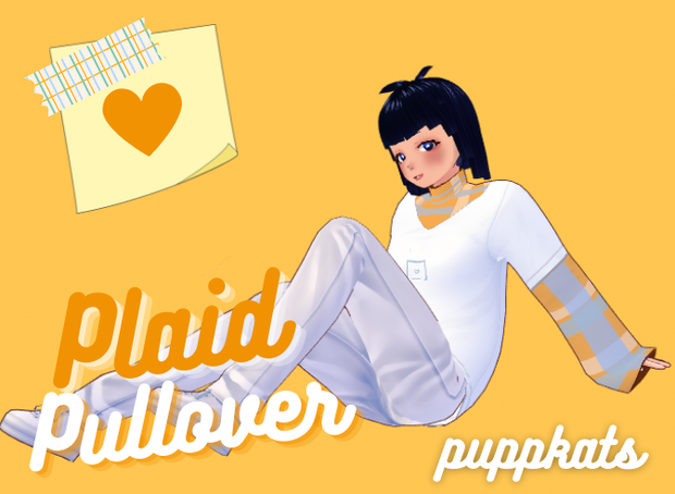 [VROID] Plaid Kawaii Pullover