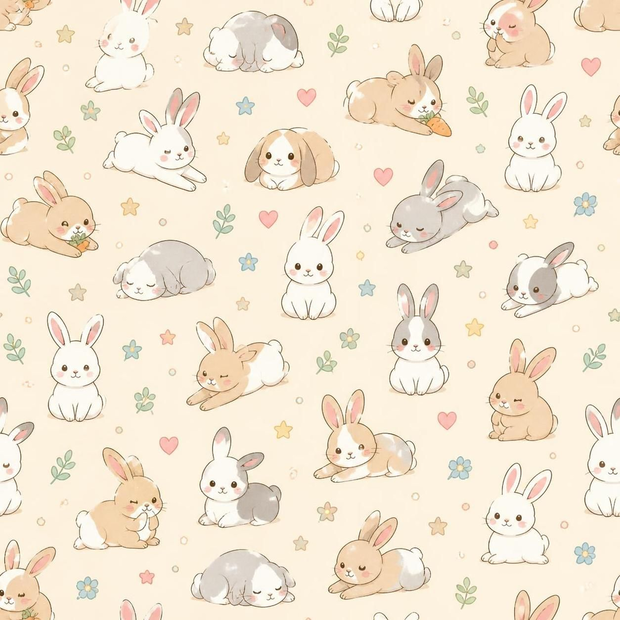 かわいい ウサギ柄