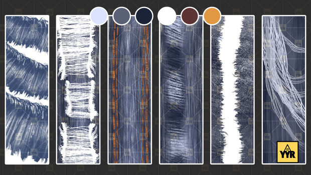 YYR Jeans Texture Brushes [YYR ジーンズテクスチャブラシ]