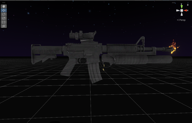 【Unity/VRChat シェーダー】M4A1 with shoot particles