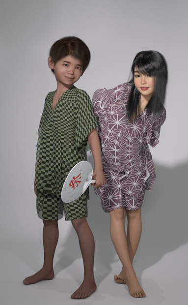 daz服　甚平G8M（Jinbei）