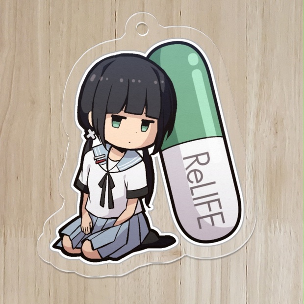 【ReLIFE】アクリルキーホルダー_カプセルキャラ_日代千鶴