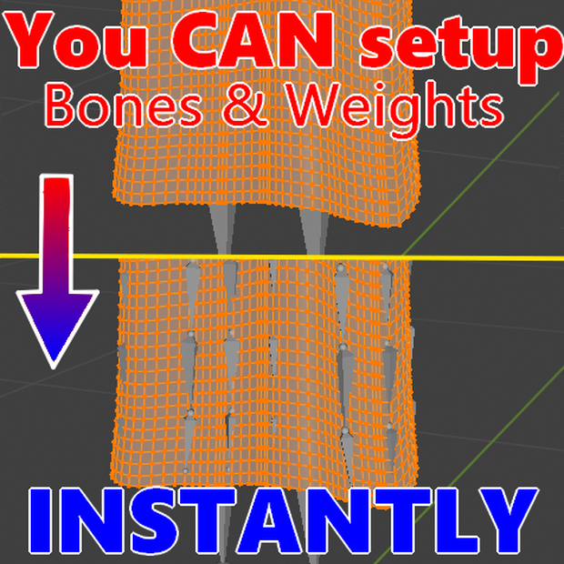 PhysBone AutoRig – Blender Add-on for Instant Bone & Weight Generation [VRChat Blender]