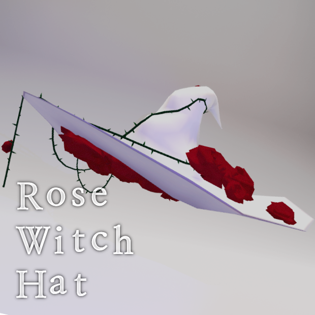Rose Witch Hat 薔薇の魔女帽子 장미 마녀 모자