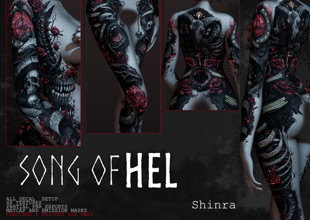 【Shinra】BodyTattooTexture - Song of Hel
