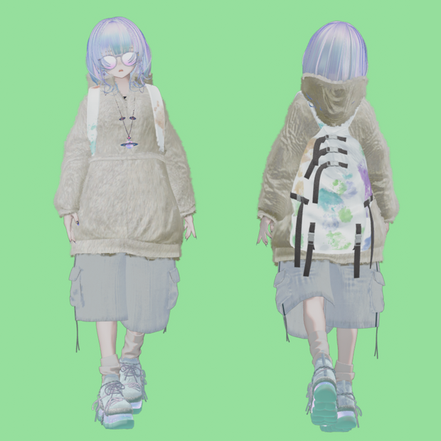 【マリシア】ワイドハーフパンツ