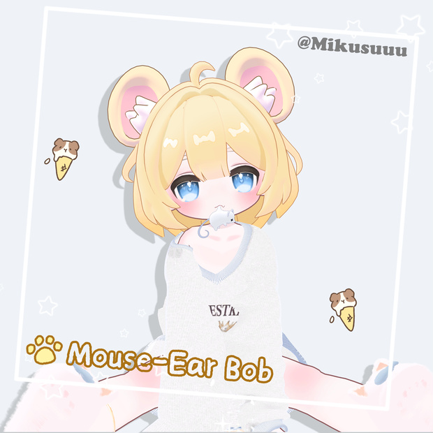【Kipfel専用】Mouse-Ear Bob-キプフェル 3D髪型