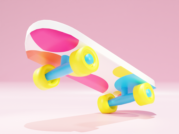 スケートボード　(skateboard) 3Dモデル UnityやVRC用