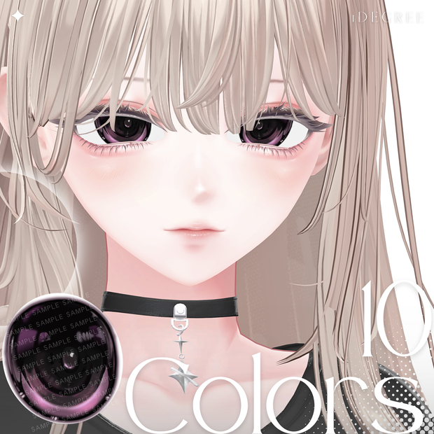 NEW❕悠莉 Yuri対応【20avatar対応】Edged Eye Texture
