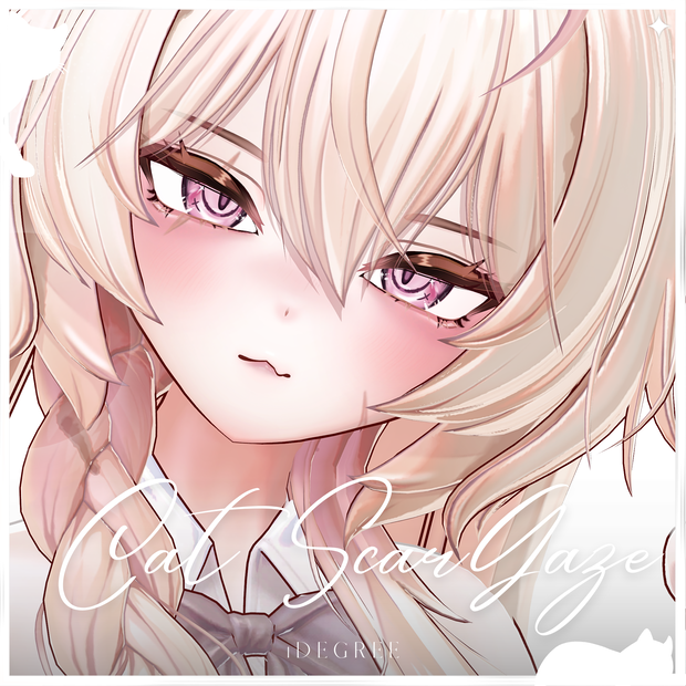 【まよ Mayo】Cat ScarGaze Eye + MakeUp + Blendshape