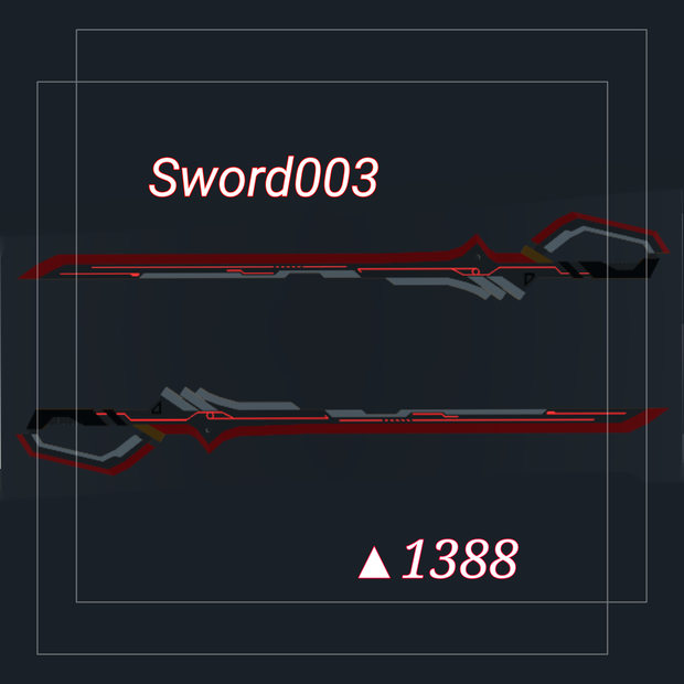 【VRC/Unity3Dモデル】Sword003