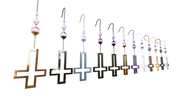 Cross earring