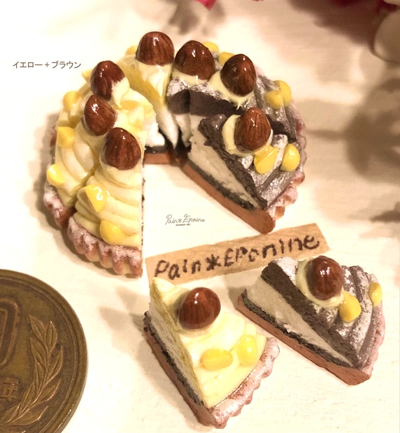 フェイクスイーツ♡渋皮栗のチョコロールケーキ♡ - おもちゃ