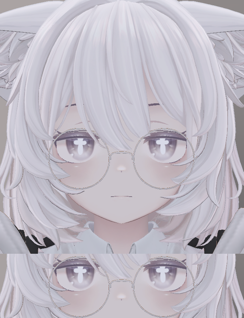 瞳孔テクスチャ「花様の十字」[#Emmelie3D 対応][Free]