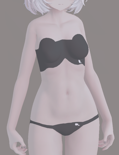 #Emmelie3D 対応 身体Mesh用下着テクスチャ [Free]
