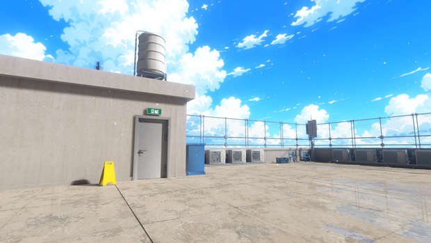 [Warudo・BRP] School Rooftop ｜ 学校の屋上 背景