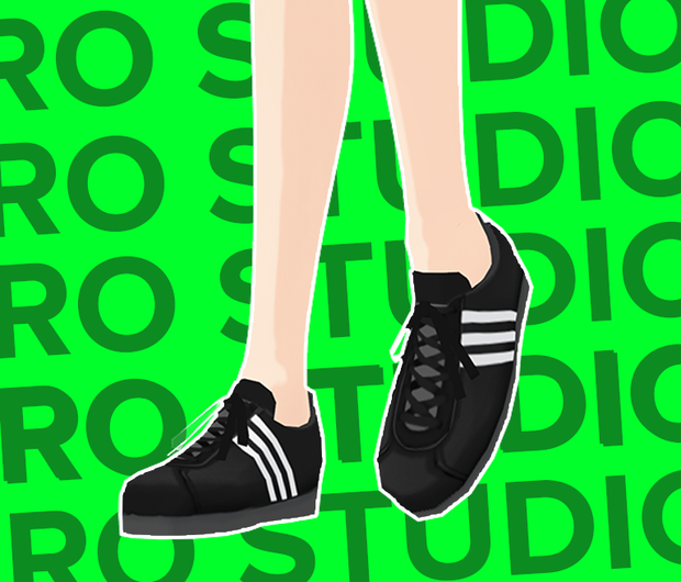 Vroid Sneakers shoes casual sport stripes (7 style variation)