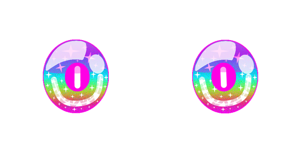 Rainbow sparkle eyes texture 