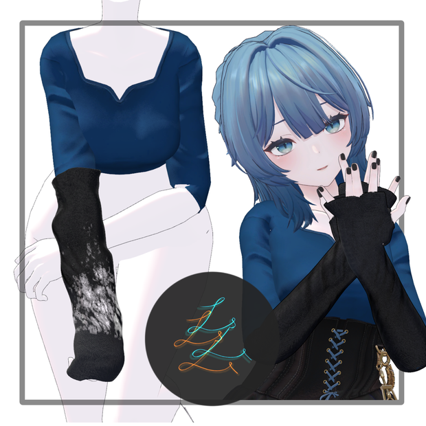 【VRC想定】レティニア専用アームカバー（arm cover）