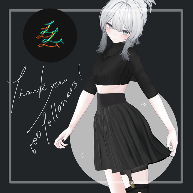 フォロワー様500人記念【VRC想定】pleatspants
