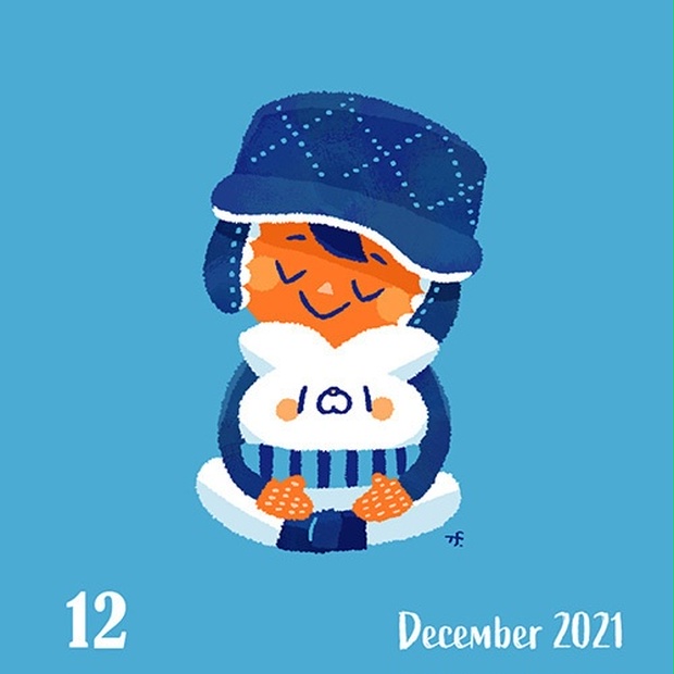 21年12月カレンダー スマホ壁紙 うぴょーんstore Booth