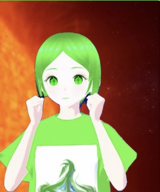 【vroid】No.４数魂星体★西暦生年月日合計(太陽数)が４になる方用★または陽子数