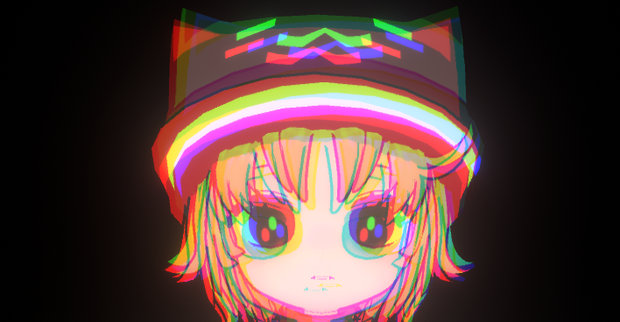 【VRChat想定】Glich Effect Shader