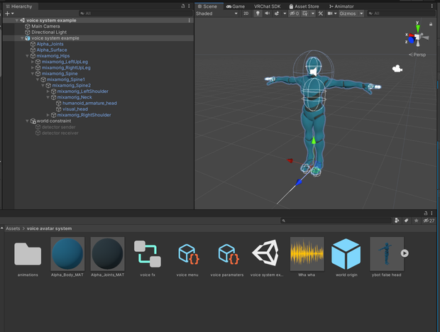 Voice System Avatar [VRChat] [SDK3]