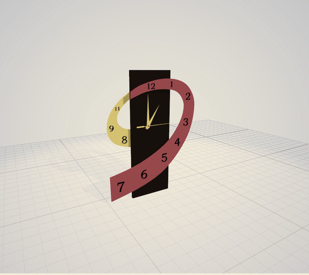 3d   時計