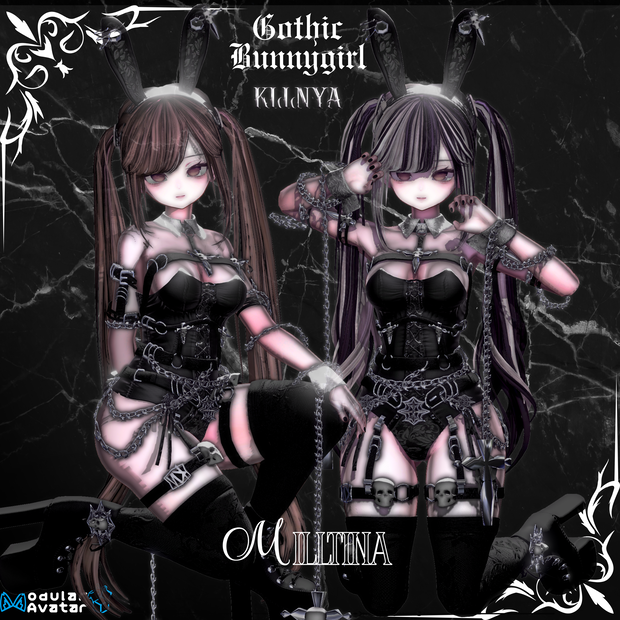 『12アバター対応』GOTHIC BUNNYGIRL