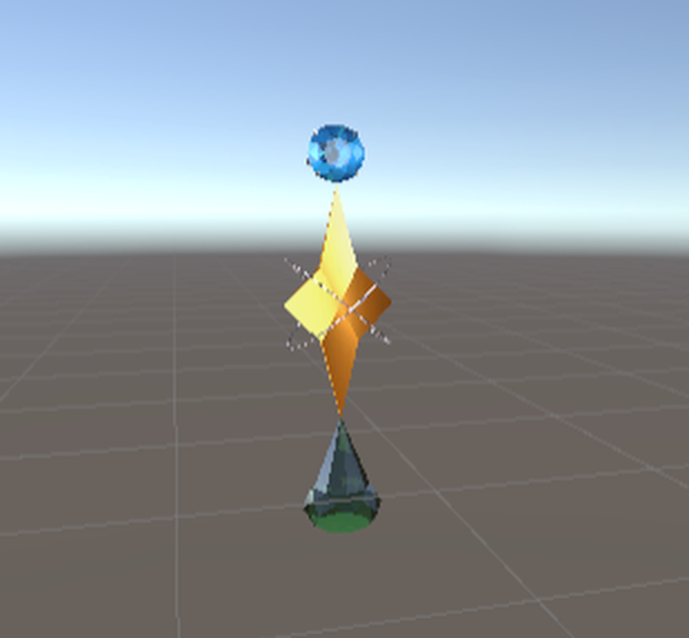3Dモデル VRC向けアクセサリー「四芒星ピアス」