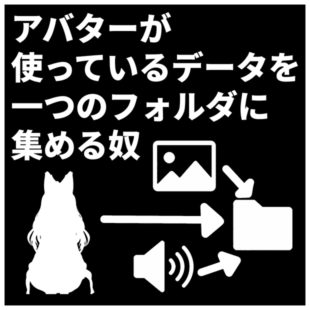 【使ってるデータを一か所に集めるツール】VRCAvatarRefolder