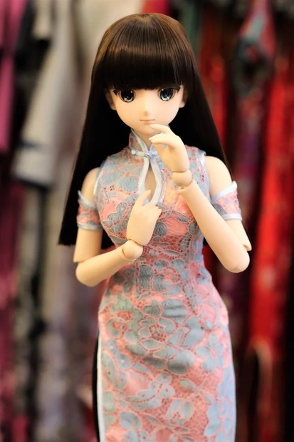 WR87 BJD 1/4 ドール 衣装 中華風 チャイナドレス ハンドメイド fkip