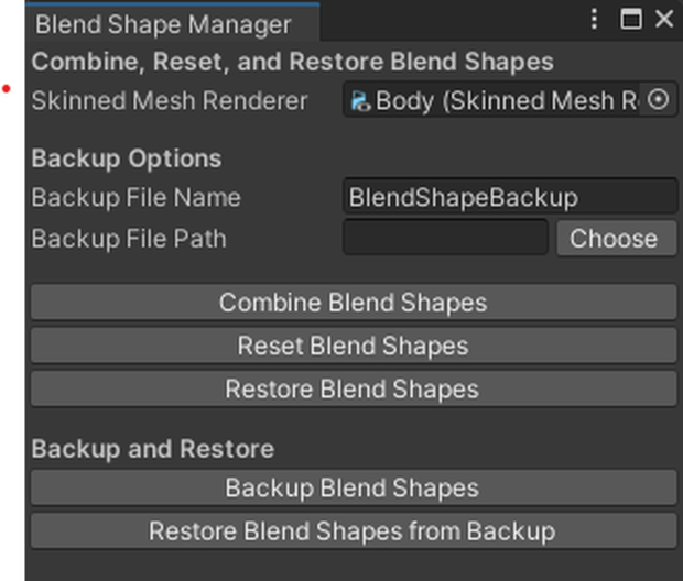 BlendShape Manager