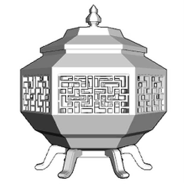3D香炉